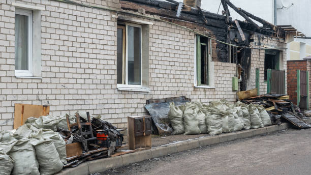 Professional Soot Cleanup technician working in Warrington, PA